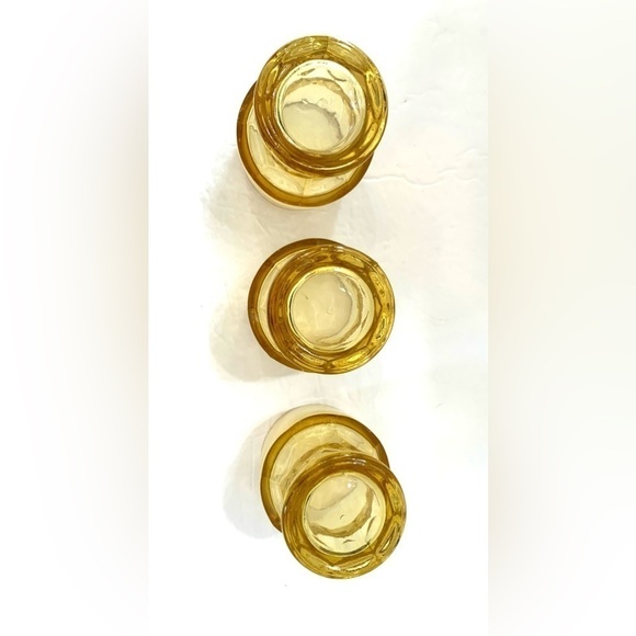 3 Continental Can Company MCM Optic Dot /Thumbprint 8 Oz Amber Glasses 5… - Picture 5 of 9